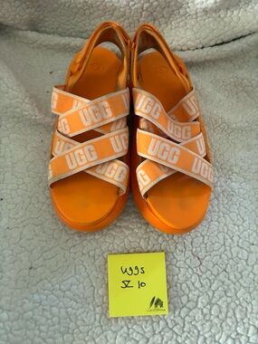 UGG Orange Logo Strap Women's Sandals